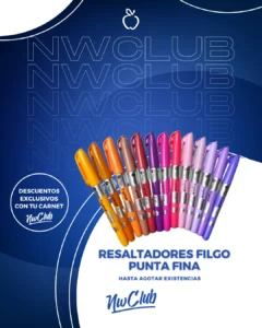 Resaltadores Filgo Punta Fina