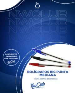 Bolígrafo BIC Punta Mediana