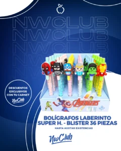 Bolígrafo Laberinto Super H. - Blister 36 Piezas