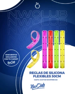 Reglas De Silicona Flexibles 30cm